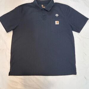 Carhartt Men's Dark Blue Polo Shirt